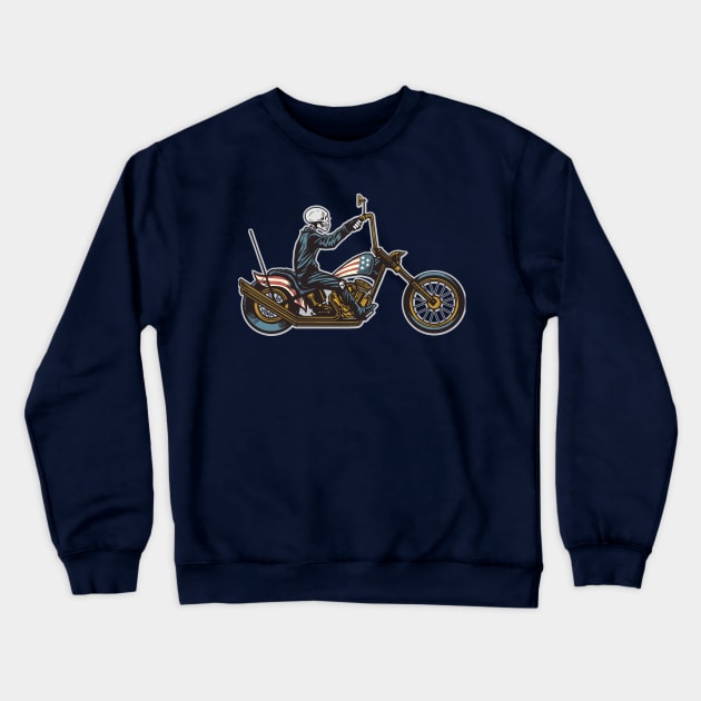 American motorcycle Crewneck Sweatshirt by Shapwac12